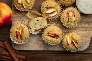 muffins pomme cannelle gâteaux moelleux fait maison