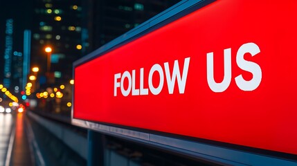 Obraz premium A bright red sign displaying the message 