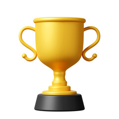 3DCG｜金色に輝くトロフィー