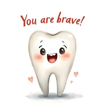 illustrations for stickers in dentistry