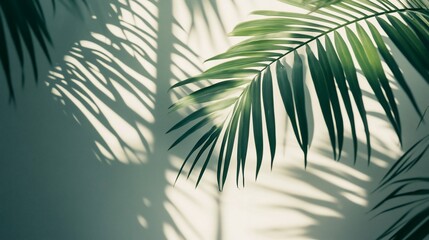 Naklejka premium Palm Leaf Shadows Elegant Design suitable for marketing material