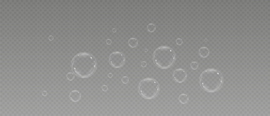 Rainbow Reflections: Realistic Soap Bubbles Collection.