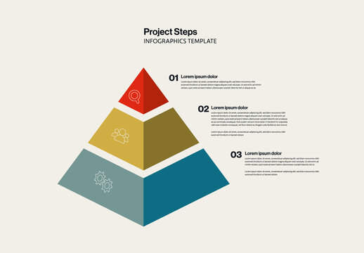 Pyramid Infographics Template for Project Milestones