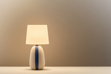 Elegant lamp with minimalist design, soft illumination enhances