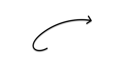 black arrow on white background, thin circle arrow on white background, vector black arrow pointer