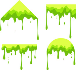 Green swampy stinky sweat and droplets