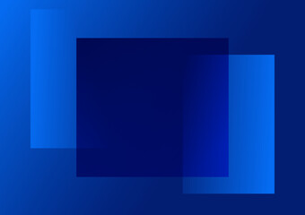 Obraz premium Abstract futuristic blue squares overlapped.
