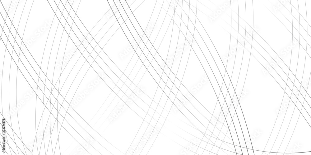 Poster curve wave seamless pattern line texture. abstract white and gray vector wave elegant striped diagon