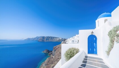 Beautiful architecture with santorini and greece style 
