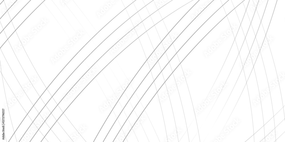 Poster curve wave seamless pattern line texture. abstract white and gray vector wave elegant striped diagon