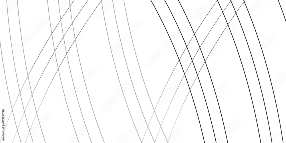 Poster curve wave seamless pattern line texture. abstract white and gray vector wave elegant striped diagon