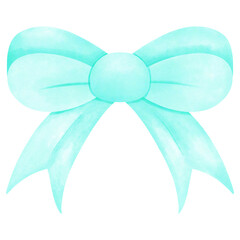 Ribbon Bow Blue Cute drawing.