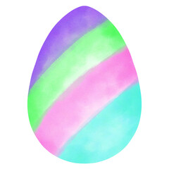 Easter Egg Striped Pastel Cute drawing.