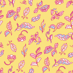 Bold Botanical Leaf Pattern vector