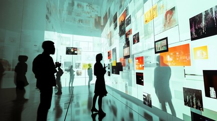 Fototapeta premium Digital Art Gallery Suitable for Art Exhibition