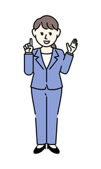 スーツの女性