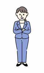 スーツの女性