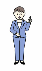スーツの女性