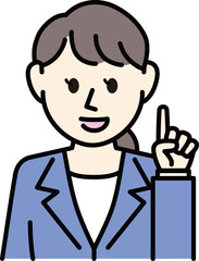 スーツの女性