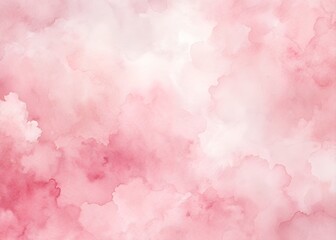 Fototapeta premium Soft pink and white watercolor background creates serene and calming atmosphere, perfect for various design projects. gentle hues blend seamlessly, evoking sense of tranquility and warmth