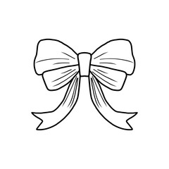 Hand drawn vintage style bow. Perfect for gift wrapping, invitations, fashion design and feminine jewelry.
