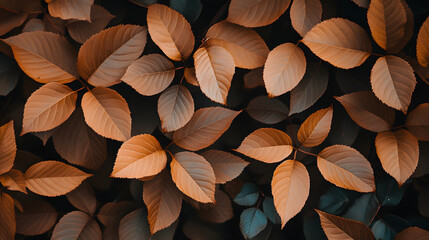 摩卡颜色主题，极简风格, leaf, autumn, leaves, nature, fall, tree, plant, season, foliage, yellow, color, orange, flora, object, branch, botany, closeup, forest, macro, bright, maple, texture, close-up, october, 