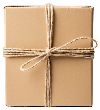 PNG Brown package tied with string