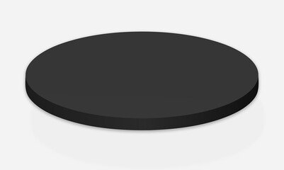 Black Circular Display Platform