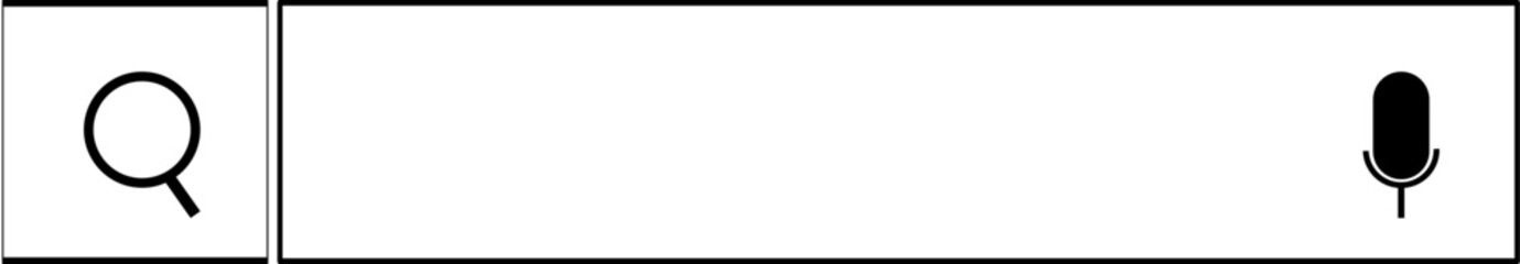 Vector illustration of search bar line
