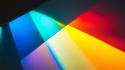 Abstract rainbow light refraction background