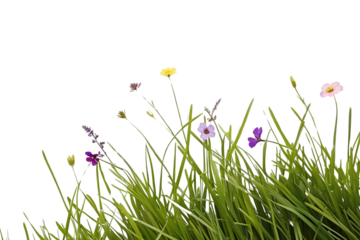 grass and flowers