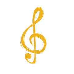 Fototapeta premium golden music note