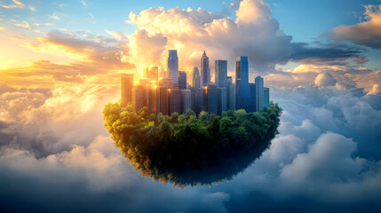 industrial landscape with factory