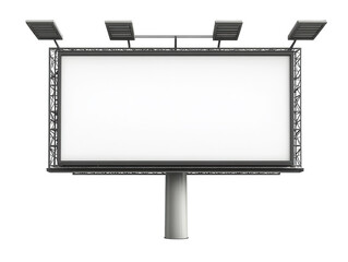 Obraz premium A realistic street billboard mockup with a clean design. transparent PNG