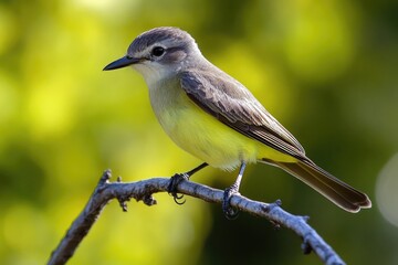 Western Kingbird on Branch. Bird in Nature Wildlife Photography