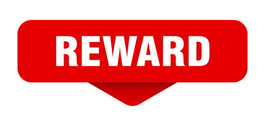 reward sticker. reward sign on transparent background