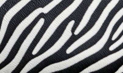 A striking close-up of zebra stripes showcasing the iconic black and white pattern in detail.