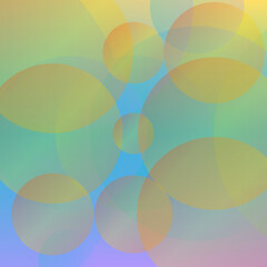 Abstract Colorful Overlapping Circles Background