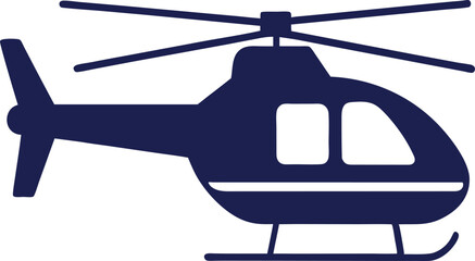 Helicopter flying in the sky vector