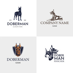 Doberman Pinscher Logo Collection