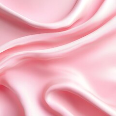Obraz premium Elegant pink satin fabric with smooth folds and soft texture, perfect for background or design projects.