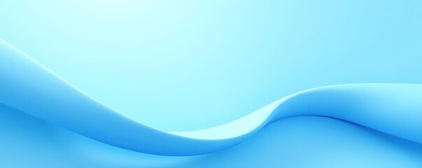 Obraz premium Abstract light blue background with freeform curved wavy shapes and ample copy space, perfect for website designs and cover backgrounds, wallpaper, design