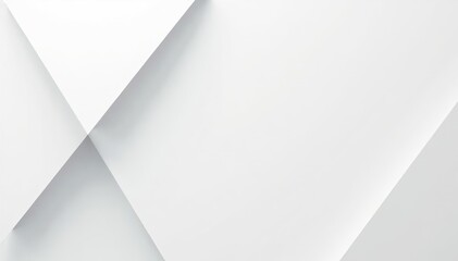 Abstract geometric triangles overlap in white and gray hues creating a modern and minimalist background design,  abstract,  modern
