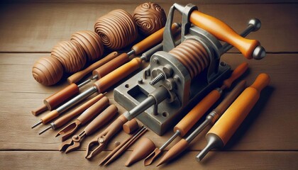 Clay Extruders Tools used to extrude clay into specific shapes