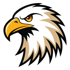 Obraz premium Fierce Eagle Head Mascot Vector Logo Design
