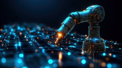 A futuristic industrial robot selfcalibrating based on realtime machine learning recommendations