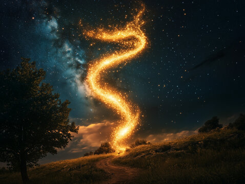 Cosmic Spiral: Magic Meets Nature