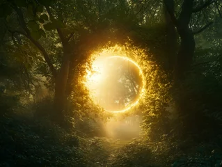 Gardinen Mystical Portal in Enchanted Forest © Bianca