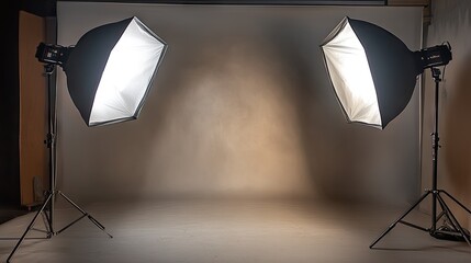 Softbox lighting comparison with different intensity settings for photography