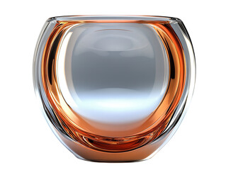 A modern double-walled glass cup for espresso, designed to retain heat. transparent PNG